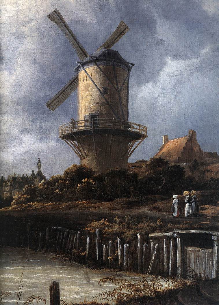The Windmill at Wijk bij Duurstede (detail) af